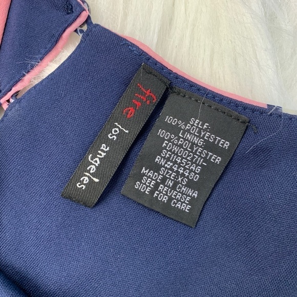 Fire Los Angeles Pink & Blue Printed Maxi Dress - Picture 2 of 3